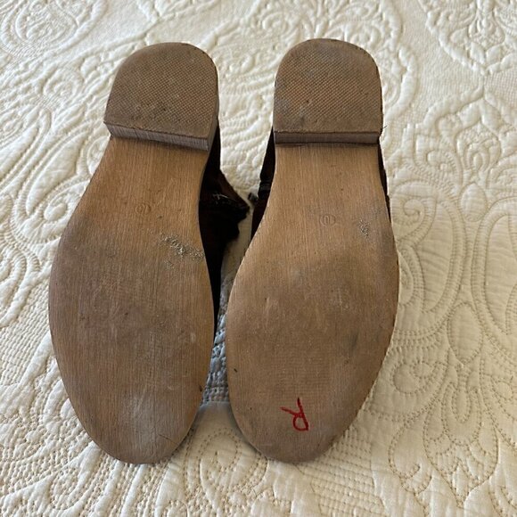 SEVEN7 Cisco Kid Bootie chocolate brown faux suede women's size 10 - Picture 5 of 8